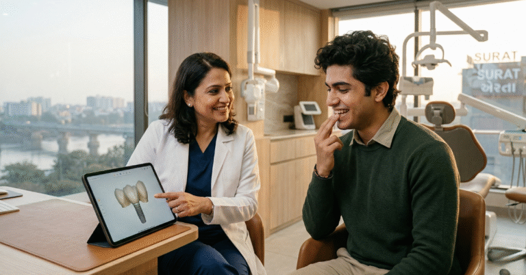 Same-Day Implant and Crown – How We Restored a Canadian Student’s Smile in One Visit